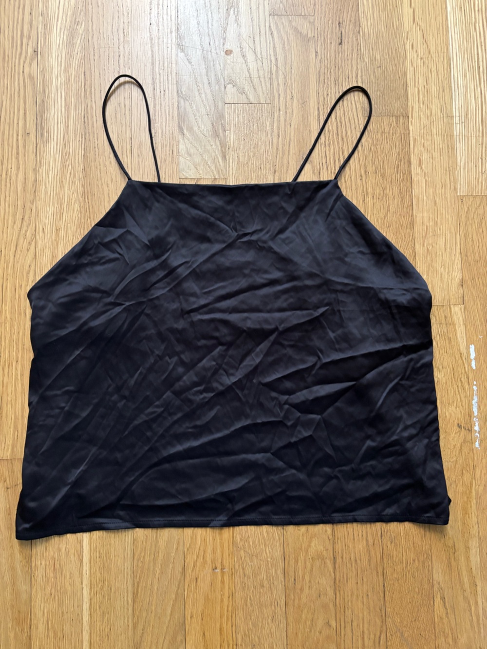 Zara Black Silky Tank Top